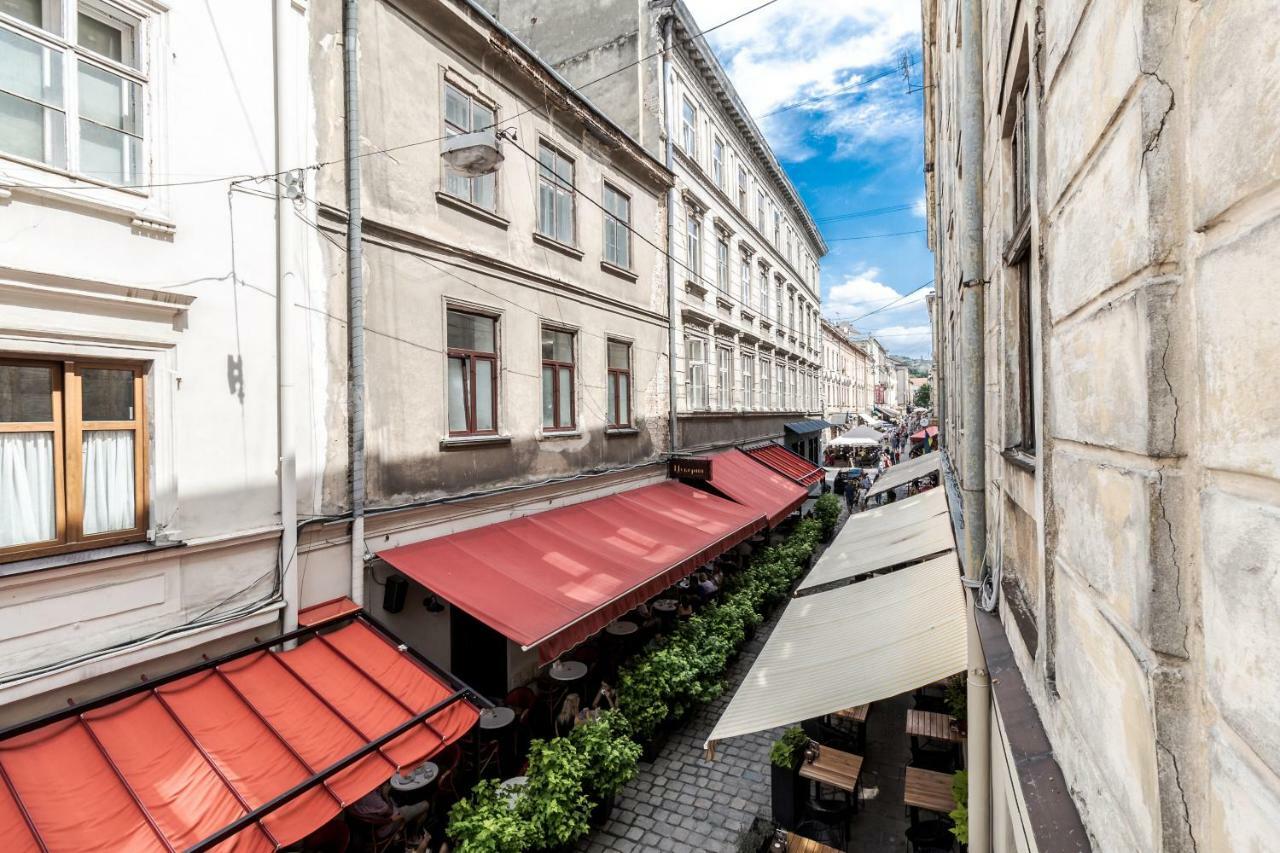 Апартаменты Tut Staroevreyska With Terrace Львов Экстерьер фото